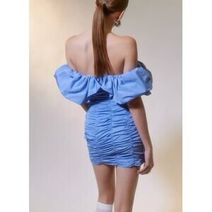 UO Glamorous Ruched Off-The-Shoulder Mini Dress Medium NWT